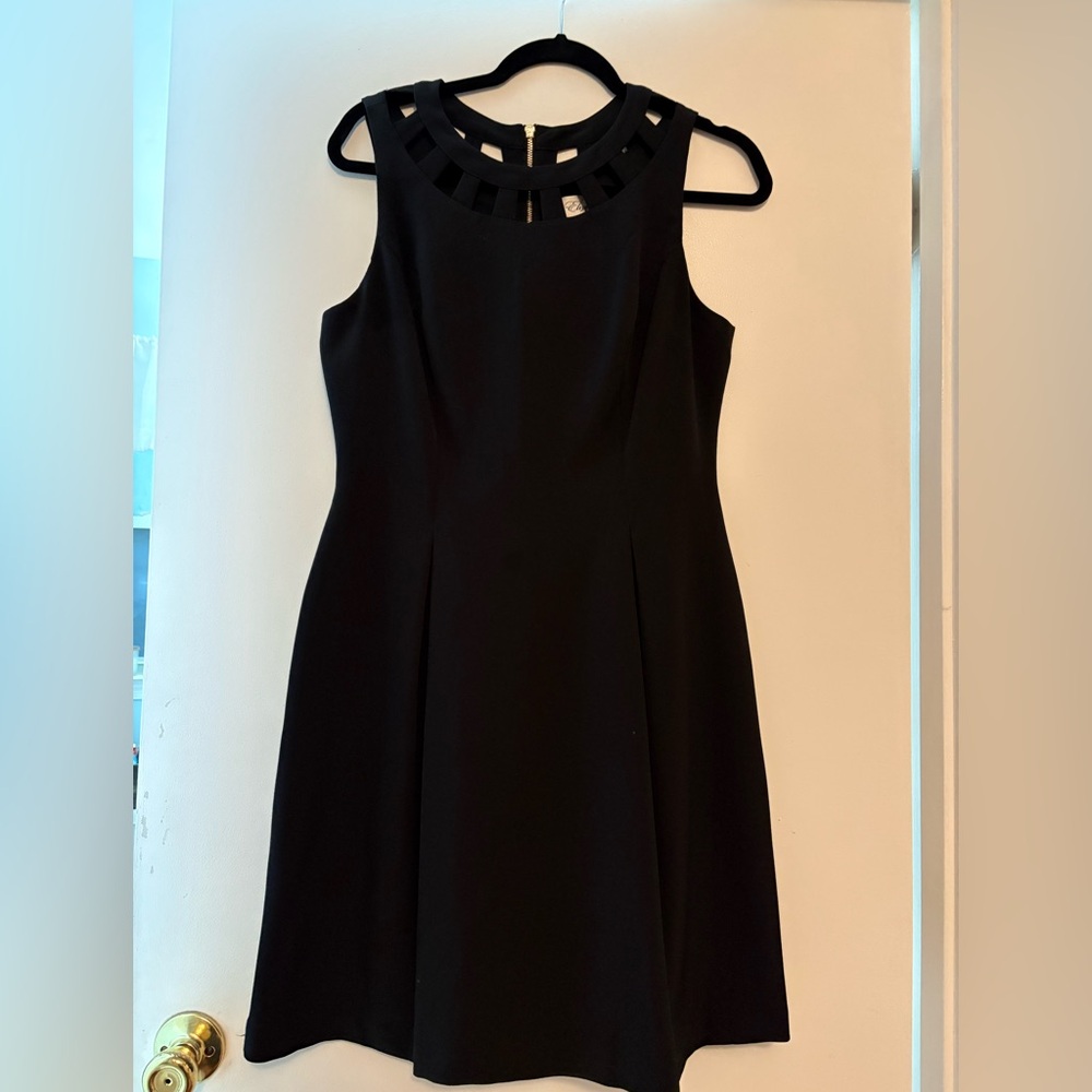 Eliza J Black Sleeveless Midi Dress